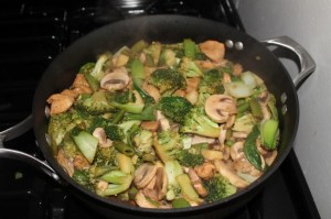 stir fry done in pan
